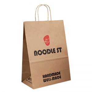 Velkoobchodna vlastní luxusní řemeslo dárek Brown White Balení Bolsa de Papel Printed Shopping Bag Kraft Paper Bags s vlastním logem